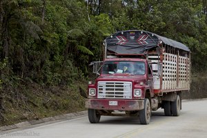 LKW-Strecke zwischen San Agustín und Popayán in Kolumbien