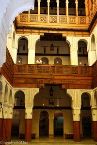 Blick in den Innenhof des Museums Belghazi