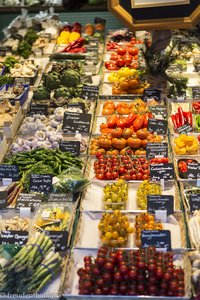 Obststand beim Viktualienmarkt in München