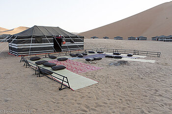im Wüstencamp Al Hashman in der Rub al-Khali im Oman