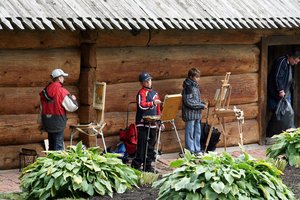 Zeichenunterricht im Museum