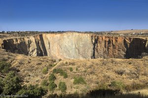 beim karottenförmigen Kimberlitschlot der Cullinan Diamond Mine