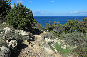 Schöne Landschaft auf dem Aphrodite Trail