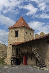 Wehrturm mit wenig Aussicht unterhalb der Repser Burg