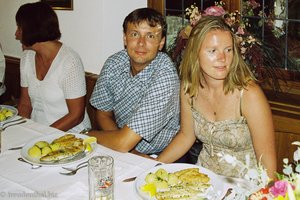 beim Hochzeitsessen auf der Reichenau