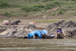 Fischer auf dem Mekong