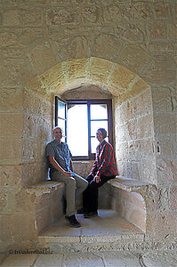 Lars und Anne in der Burg Kolossi bei Akrotiri