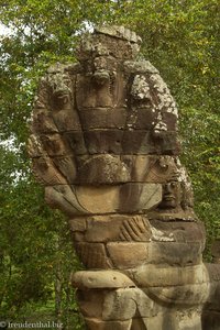 Brückenpfeiler bei Angkor Thom