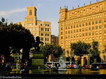 Blick über Plaça de Catalunya