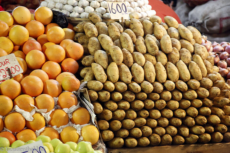 Gemüsemarkt in Port Louis Gemüsemarkt in Port Louis