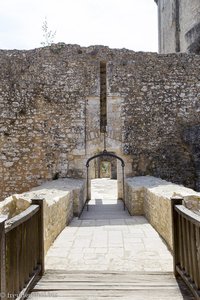 Brücke im Château de Bonaguil