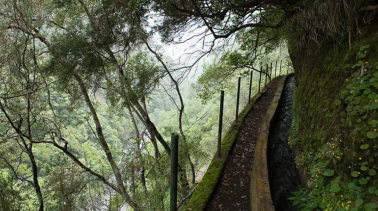 Verlauf der Levada do Castelejo