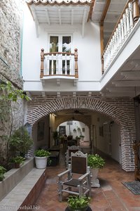Innenhof des Hotel Casa Villa Colonial in Getsemani