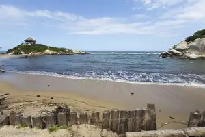 Ankunft beim Strand des Cabo San Juan del Guia im Tayrona Nationalpark