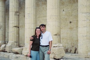 Anne und Lars beim Tempel der Hatschepsut