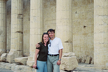 Anne und Lars beim Tempel der Hatschepsut