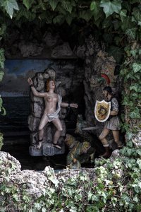 Wasserautomat Perseus und Andromeda beim Schloss Hellbrunn