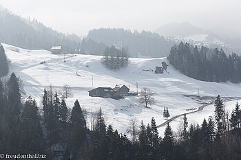Winterlandschaft bei Sattel