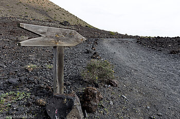 Hier geht es lang auf dem »Sendero de Lava«