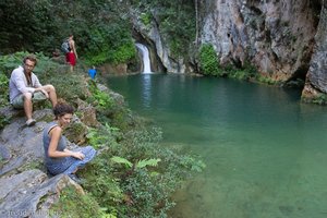 beim Naturpool des Salto de Caburni