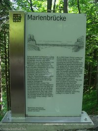 Infotafel zur Marienbrücke
