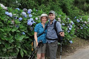 Annette und Lars bei ihrer ersten Wanderung auf den Azoren