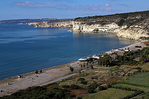 Aussicht auf Kourion Beach