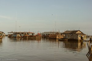 schwimmende Dörfer auf dem Tonle Sap in Kambodscha