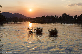Sonnenuntergang auf Don Khon