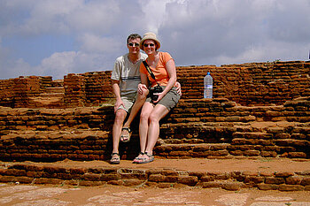 Annette und Lars auf dem Sigiriya
