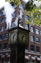 dampfende Steam Clock in Gastown - Vancouver