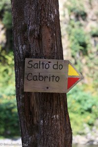 Wegweiser zum Salto do Cabrito