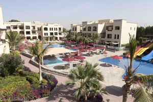 Aussicht auf den Village-Pool von unserem Balkon