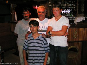die Crew dem Gulet Atlantis