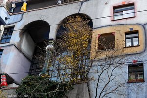 Das Hundertwasserhaus in der Löwengasse von Wien