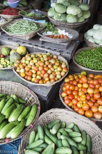 Gemüse auf dem Markt von Hpa An