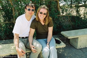 Anne und Lars im Tempel von Karnak