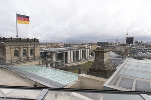 regnerische Aussicht aus der Reichstagskuppel