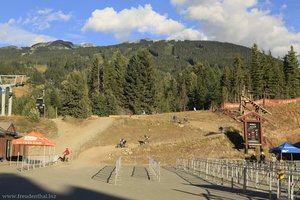 Mountenbikestrecke unterhalb des Whistler Mountain