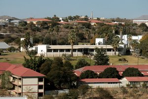 Blick vom Kalahari Sands zur Alten Feste