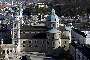 Blick von der Festung Hohensalzburg auf den Dom