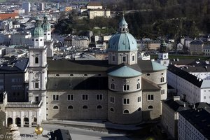 Blick von der Festung Hohensalzburg auf den Dom