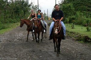 mit dem Pferd ist es da schon einiges ruhiger