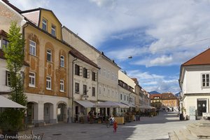 Der Hauptplatz von Kranj