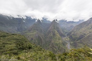 Aussicht vom Cap Noir in den Cirque de Mafate