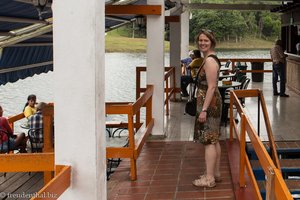Anne im Restaurant am See bei Las Terrazas