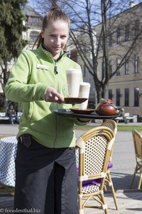 im Café auf dem Livenplatz