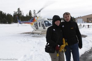 Annette und Lars kurz vorm Abheben zum Grand Canyon