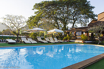 Pool in der Villa Vang Vieng Riverside