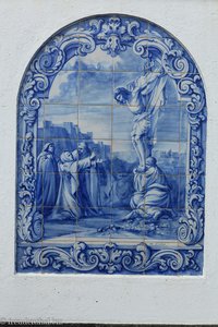 Azulejo auf dem Kreuzweg hinauf zur Kirche Senhora da Paz